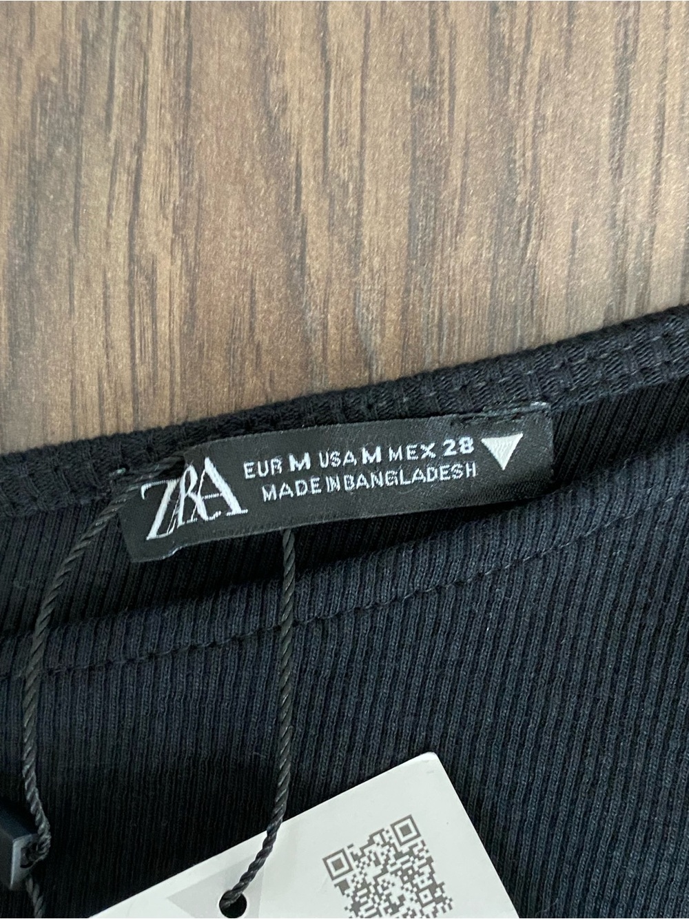 Zara One-Shoulder Black Crop Top - Picture 6 of 8
